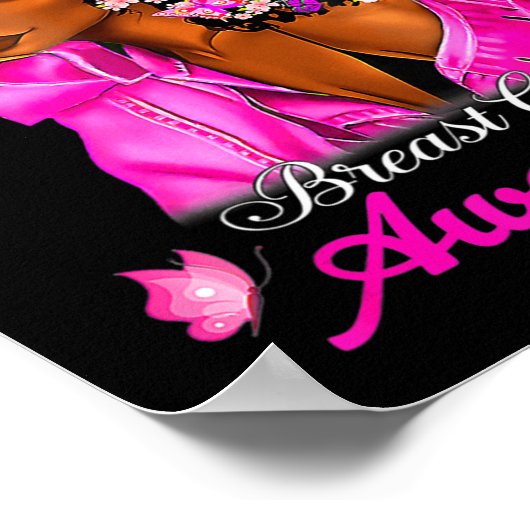 Borstkanker Awareness African American Women Mel Poster (Hoek)