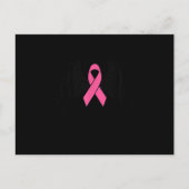 Borstkanker Awareness Angel Pink Ribbon Support Uitnodiging Briefkaart (Voorkant)