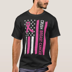Borstkanker Awareness Bling Pink Ribbon 3 T-shirt