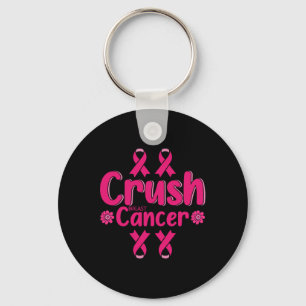 Borstkanker Awareness Bling Pink Ribbon Sleutelhanger