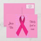 Borstkanker Awareness_ Briefkaart (Voorkant / Achterkant)