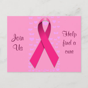 Borstkanker Awareness_ Briefkaart