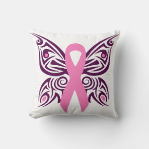 Borstkanker Awareness Butterfly Kussen