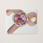 Borstkanker Awareness Butterfly Legpuzzel (Horizontaal)