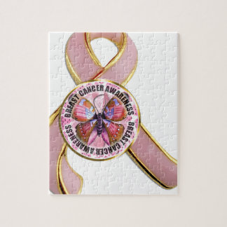 Borstkanker Awareness Butterfly Legpuzzel