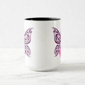 Borstkanker Awareness Butterfly Mok (Midden)