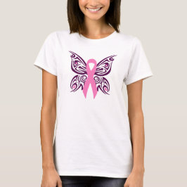 Borstkanker Awareness Butterfly T-shirt