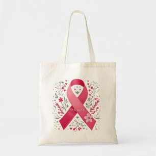 Borstkanker Awareness Canvas tas Pink Ribbon
