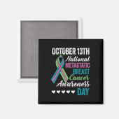 Borstkanker Awareness Day 13 oktober Magneet (Voorkant / Achterkant)