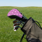 Borstkanker Awareness Diamond Logo Pink Golfheadcover (Insitu)