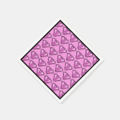Borstkanker Awareness Diamond Logo Pink Servet (Hoek)