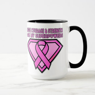 Borstkanker Awareness Diamond Logo White Mok