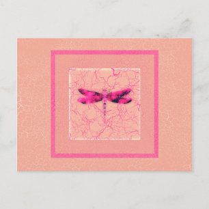 Borstkanker Awareness Dragonfly Briefkaart