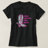 Borstkanker Awareness geeft de kanker de roze oppa T-shirt (Design voorkant)