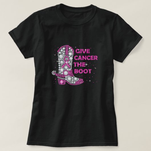 Borstkanker Awareness geeft de kanker de roze oppa T-shirt (Design voorkant)