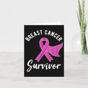Borstkanker Awareness Giften Women Survivor Pink Kaart