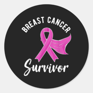 Borstkanker Awareness Giften Women Survivor Pink Ronde Sticker