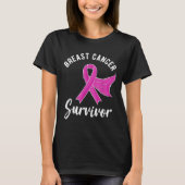Borstkanker Awareness Giften Women Survivor Pink T-shirt (Voorkant)