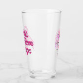 Borstkanker Awareness Glass Glas (Links)