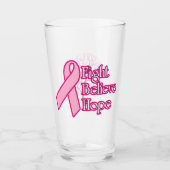 Borstkanker Awareness Glass Glas (Voorkant)
