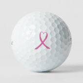 Borstkanker Awareness Golf Balls Golfballen (Voorkant)