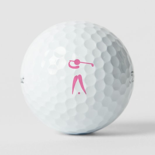 Borstkanker Awareness Golf Balls Golfballen (Voorkant)