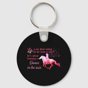 Borstkanker Awareness Horse Ribbon Pink Gifts Wo Sleutelhanger