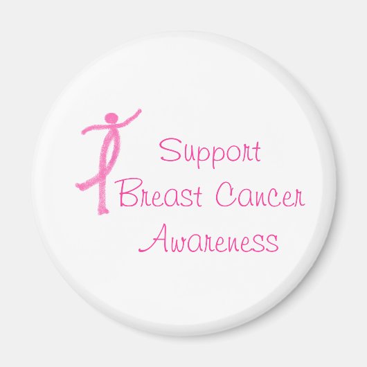 Borstkanker Awareness Magnet (Voorkant)