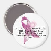 Borstkanker Awareness Magnet (Voorkant / Achterkant)