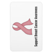 Borstkanker Awareness (medium roze) Magnet Magneet (Verticaal)