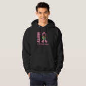 Borstkanker Awareness Merry Kerstlint Hoodie (Voorkant volledig)