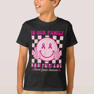 Borstkanker Awareness Month Groovy Pink Design F T-shirt
