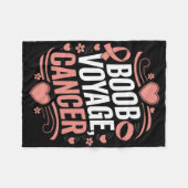 Borstkanker Awareness Month Pink Ribbon Chemothe Fleece Deken (Voorkant (Horizontaal))