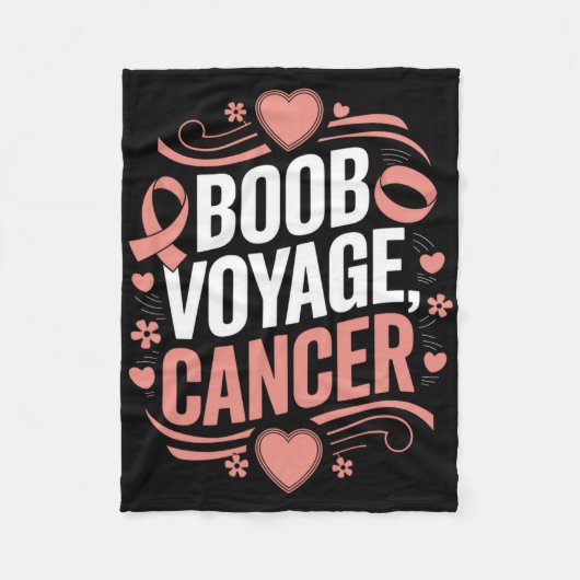 Borstkanker Awareness Month Pink Ribbon Chemothe Fleece Deken (Voorkant)