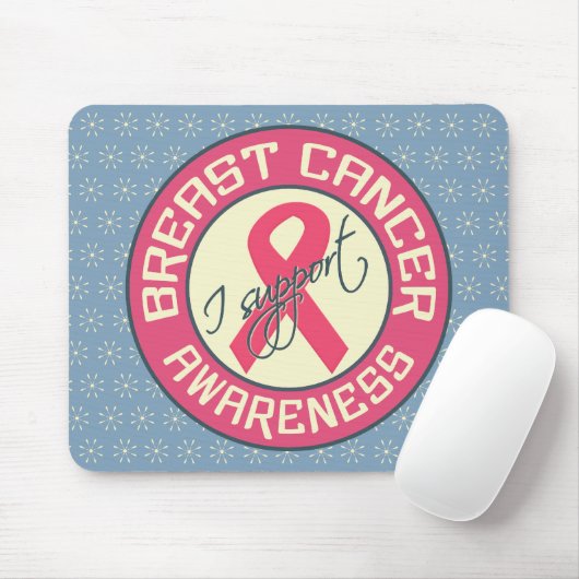 Borstkanker Awareness mousepad Muismat (Met muis)