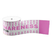 Borstkanker Awareness Pattern Ribbon Grosgrain Lint (Spoel)