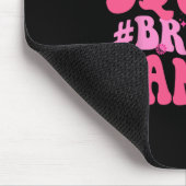 Borstkanker Awareness Pink Support Squad Borst Muismat (Hoek)