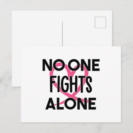 Borstkanker Awareness Ribbon Briefkaart (Voorkant / Achterkant)