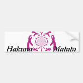 Borstkanker Awareness Ribbon Bumpersticker (Voorkant)