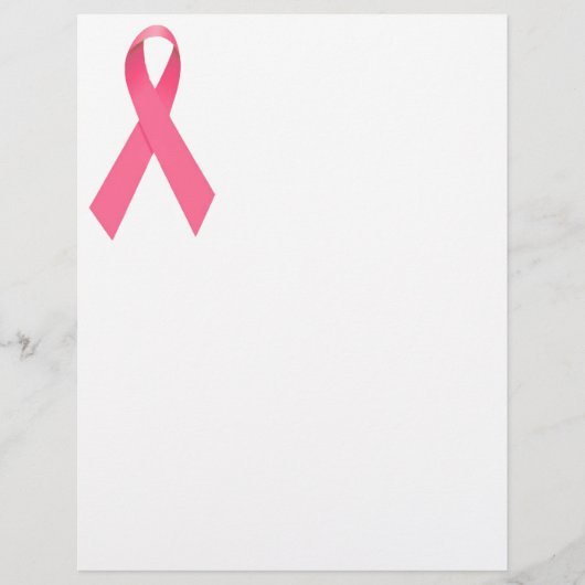 Borstkanker Awareness Ribbon Flyer (Voorkant)