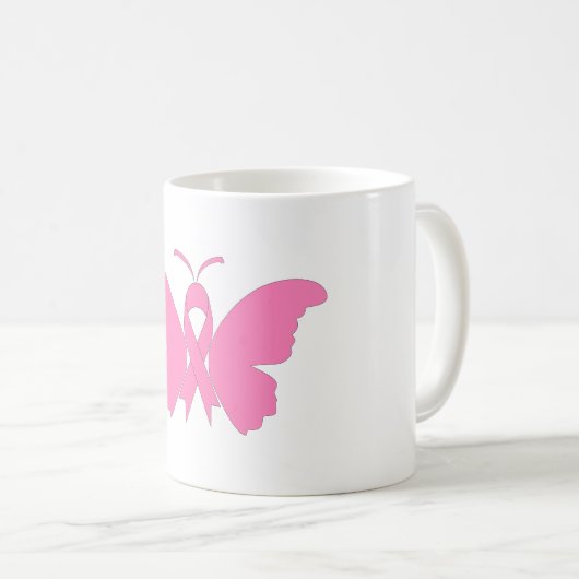 Borstkanker Awareness Ribbon Mok (Voorkant rechts)