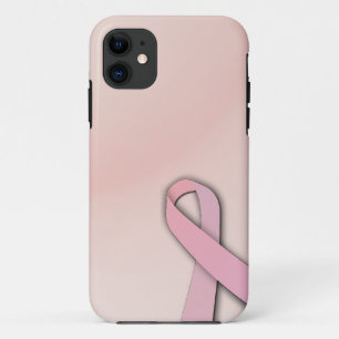 Borstkanker Awareness Ribbon on Silhouette iPhon Case-Mate iPhone Case