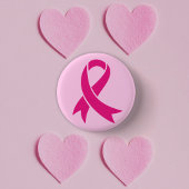 Borstkanker Awareness Ribbon Ronde Button 3,2 Cm