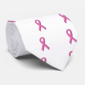 Borstkanker Awareness Ribbon Stropdas (Opgerold)