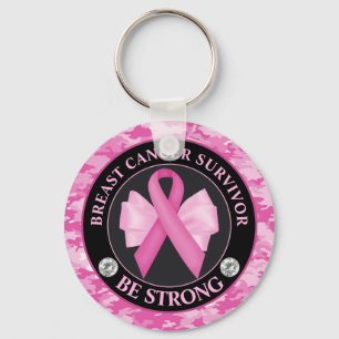 Borstkanker Awareness Ribbon Surviance Sleutelhanger