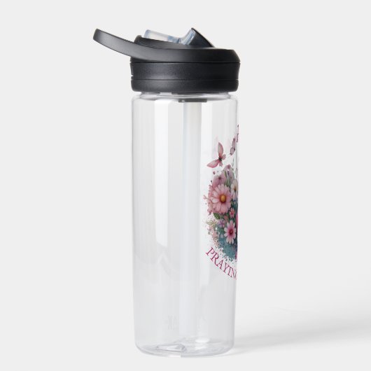 Borstkanker Awareness Ribbon Waterfles (Rechts)