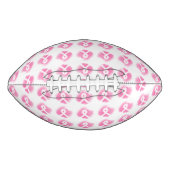 Borstkanker Awareness Ribbon Waterverf American Football (Voorkant)