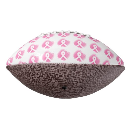 Borstkanker Awareness Ribbon Waterverf American Football (Gedraaid 270)