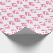 Borstkanker Awareness Ribbon Waterverf Cadeaupapier (Hoek)