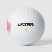 Borstkanker Awareness Ribbon Waterverf Golfballen (Logo)